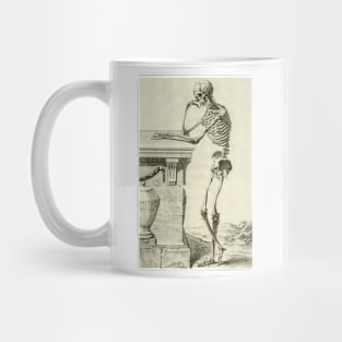 Vintage Science and Healthcare Skeleton, Human Anatomy by Denis Diderot. Mug